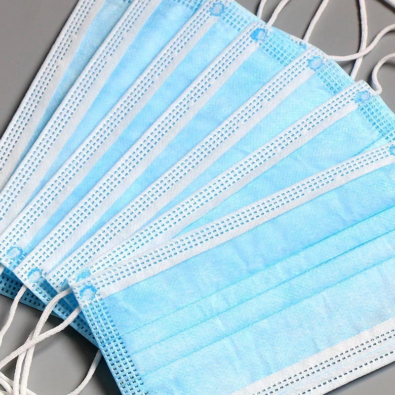 হাসপাতালের ডিসপোজেবল ফেস মাস্ক / ডিসপোজেবল নন বোনা ফেস মাস্ক 175 মিমি * 95 মিমি