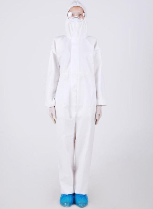 De witte Beschikbare Isolatie kleedt Beschermend Vouwbaar Draagbaar Goedgekeurd Ce