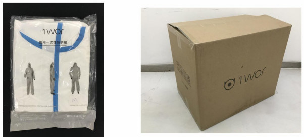 De medische Beschikbare Isolatie kleedt Beschermend Kostuum met Band Hoge Effciency