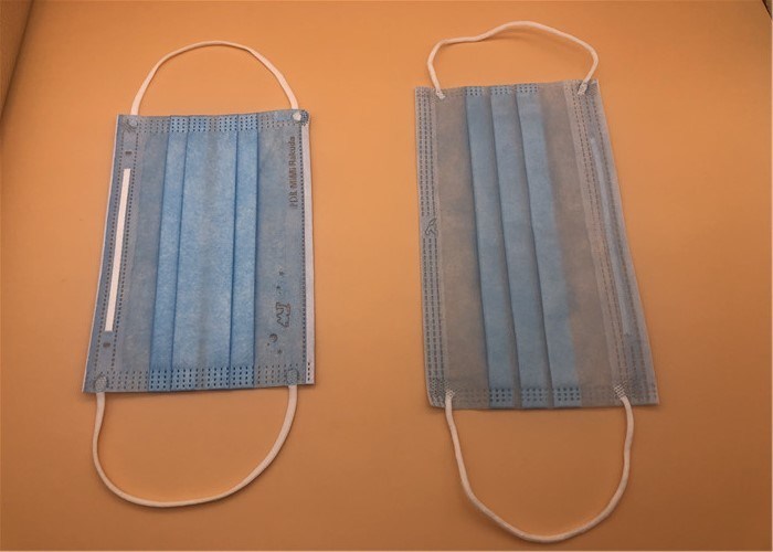 3Ply άσπρη αναπνεύσιμη μίας χρήσης μάσκα με το δεσμό σε Spunlace/Spunbond