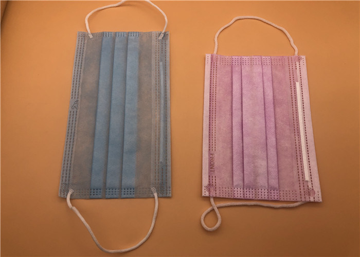 3Ply wit In te ademen Beschikbaar Masker met Band op Spunlace/Spunbond