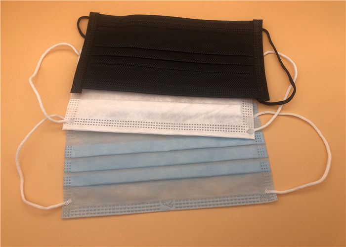 Maska medyczna przeciw zanieczyszczeniom na twarz / oddychanie 3-warstwowa maska ​​na ucho