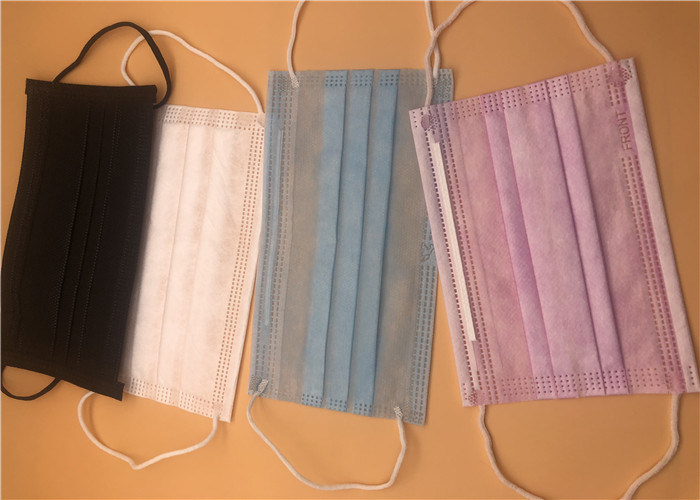 Maska medyczna przeciw zanieczyszczeniom na twarz / oddychanie 3-warstwowa maska ​​na ucho