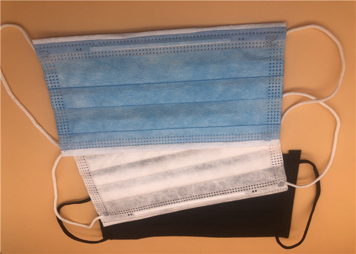 সিভিল ইয়ারলুপ 3 প্লাই ডিসপোজেবল নন বোনা ফেস মাস্ক / অ্যান্টি ভাইরাস নিষ্পত্তিযোগ্য ব্লু মাস্ক