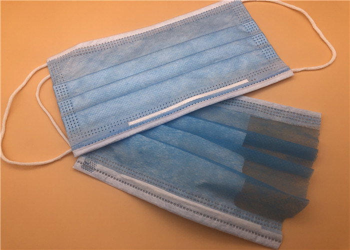 Breathable Disposable Non Woven Face Mask / Non Toxic Disposable Pollution Mask
