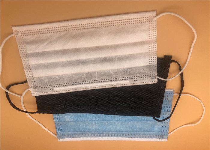 প্রতিরক্ষামূলক ডিসপোজযোগ্য ইয়ারলুপ ফেস মাস্ক / 3 প্লাই ফেস মাস্ক অ্যাক্টিনেসিয়ার বিরুদ্ধে