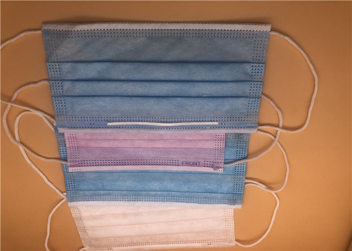 Przeciwpyłowa jednorazowa 3-warstwowa maska ​​chirurgiczna Wodoodporna pielęgnacja niemowląt w podeszłym wieku