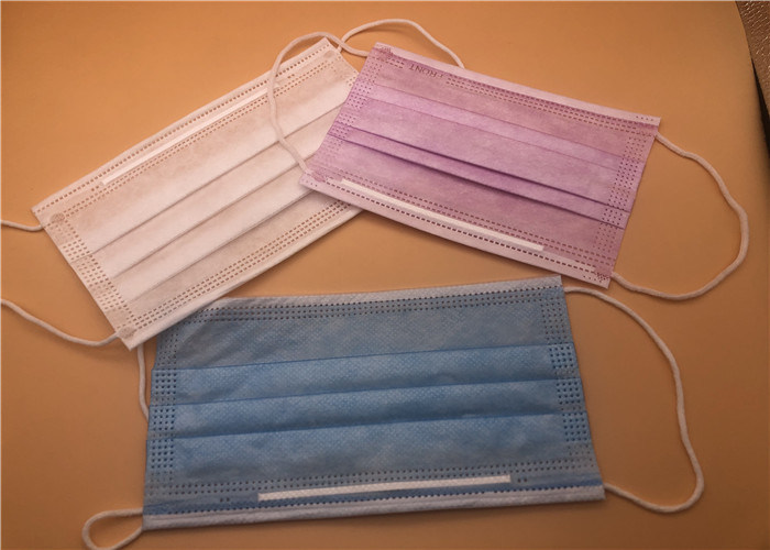 비 길쌈된 직물 3개 가닥 외과 가면/유독한 외과 입 가면 비