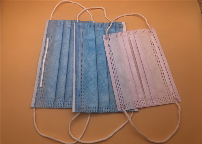 Cuidados pessoais cirúrgicos médicos descartáveis azuis brancos da boca da máscara protetora