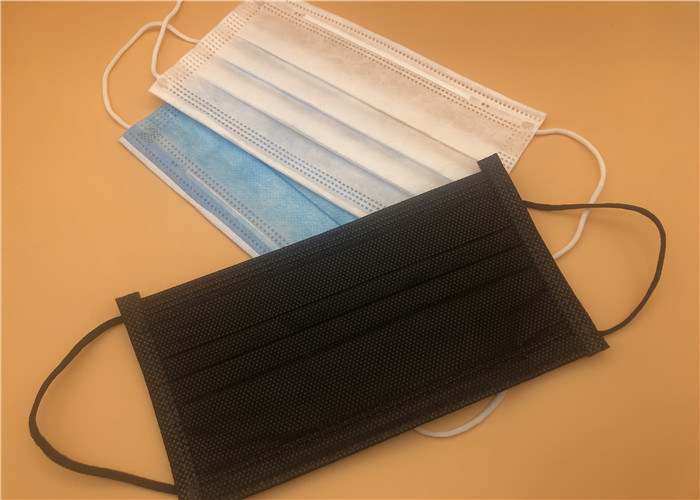 শ্বাসনযোগ্য 3 প্লাই ডিসপোজেবল মেডিকেল মাস্ক টাই সাথে অন স্প্যান লেইস স্প্যান বন্ডে