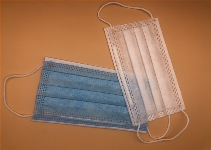হাইজিয়েনিক সার্জিকাল মাস্ক 3 প্লাই অ্যান্টি ফগ দূষণের শ্বাস প্রশ্বাসের কম প্রতিরোধ