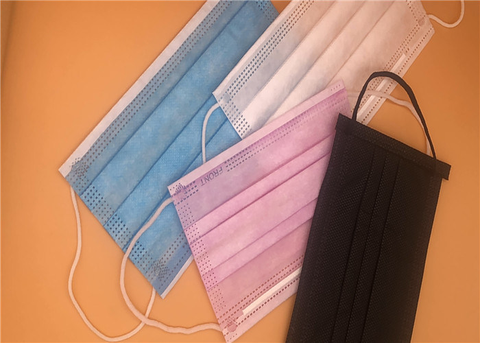 Jednorazowa maska ​​dentystyczna dla dorosłych / sanitarna chirurgiczna maska ​​jednorazowa 3 warstwy