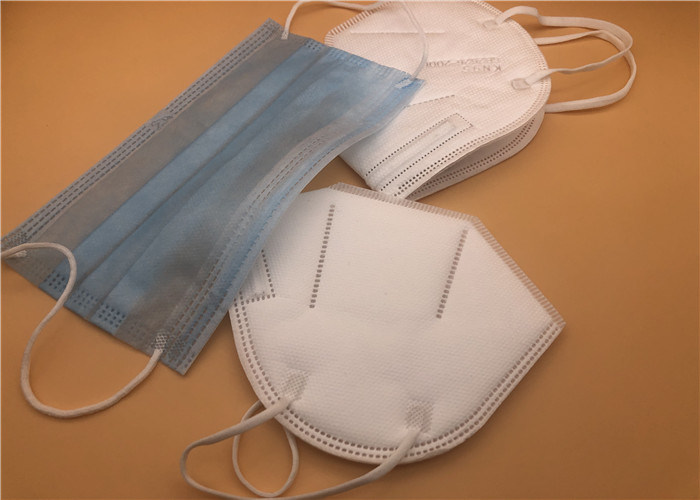 উচ্চ দক্ষ পরিস্রাবণ কেএন 95 ডাস্ট মাস্ক হোয়াইট ফোল্ডেবল ফ্লিড প্রতিরোধী