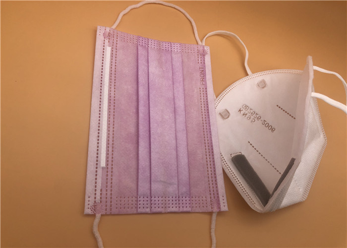 Wegwerf-N95 Gesichtsmaske-weißes Farbnicht Gewebes-Fiberglas geben frei