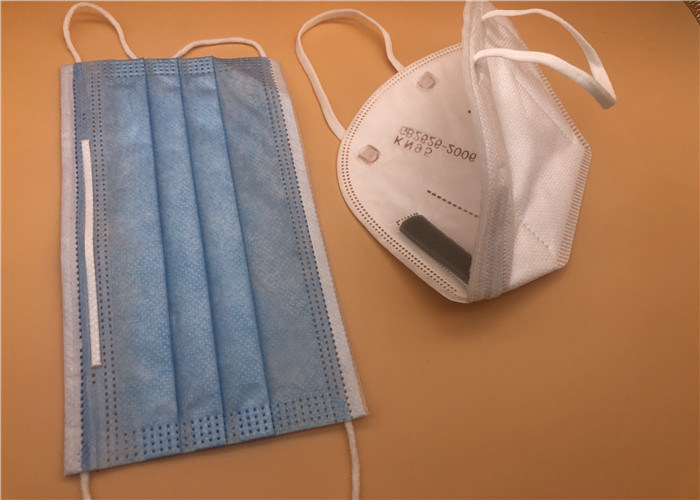 Wegwerf-N95 Gesichtsmaske-weißes Farbnicht Gewebes-Fiberglas geben frei